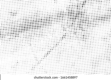 Elemento superpuesto artístico de punto de arte pop de media tonalidad. Grunge la textura superpuesta de media tonalidad en blanco y negro. Plantilla de diseño de envejecimiento de ruido sucio. Vector EPS10.