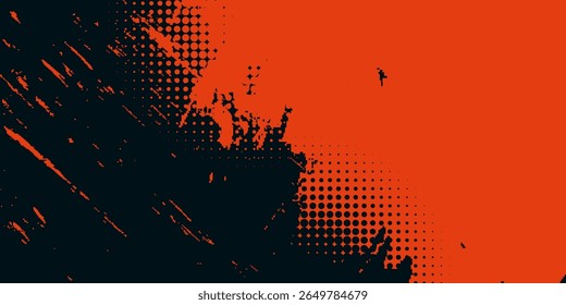 meio tom estilo grungy splatter fundo com efeito duotônico
