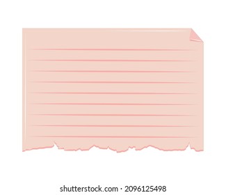 half torn paper flat icon