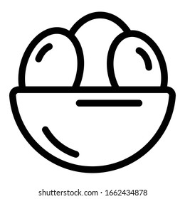 Half walnut icon. Outline half walnut vector icon for web design isolated on white background