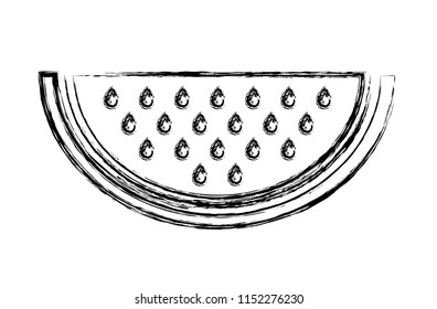 half watermelon fresh fruit icon