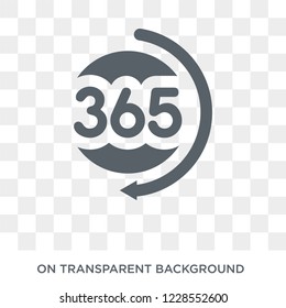 Half year icon. Trendy flat vector Half year icon on transparent background from Business  collection. 