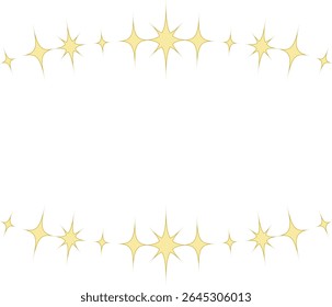 Half-circle frame with stars.Symbolic star motif frame.Retro-inspired material.