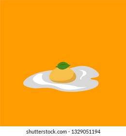 half-cooked eggs on a plate