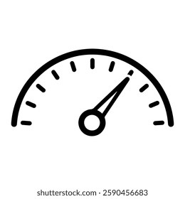 Half-Filled Speedometer Representing Performance, Progress, and Efficiency Measurement