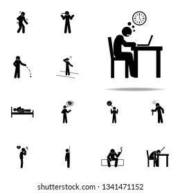 halfhearted icon. Negative Character icons universal set for web and mobile