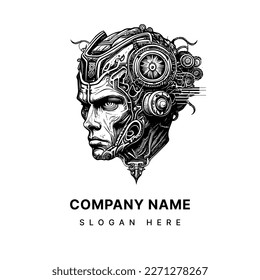 Half-man Half-machine The Epic Cyborg Illustration of a Futuristic Being