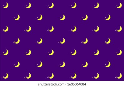 Half-moon in pattern, pattern, vector