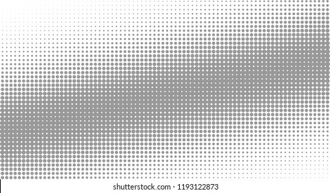 Halfton background of eryth circles, arranged horizontally. Element for design.