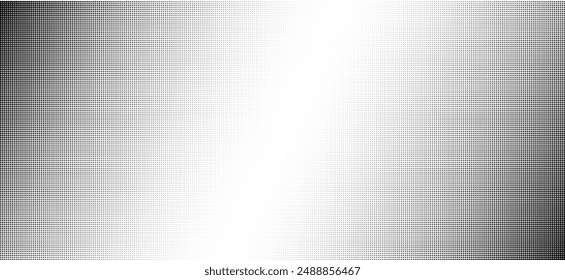 Halfton gradient dot background texture overlay Grunge distress linear vector. Monochrome Halftone vector Technology Backdrop. Vector halftone dots banner