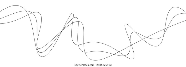 halfton pattern dot background texture overlay grunge distress linear vectThin line wavy abstract vector background. Curve wave seamless pattern. Line art striped graphic template. eps 10
