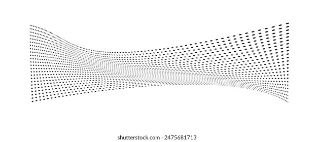 halfton shape on white background