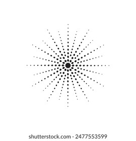 forma de halfton sobre fondo blanco
