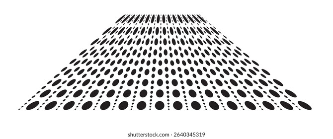halfton shape on white background	