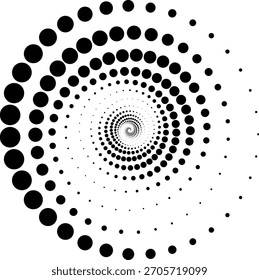 Halfton es una textura de puntos negros retorcidos en una espiral