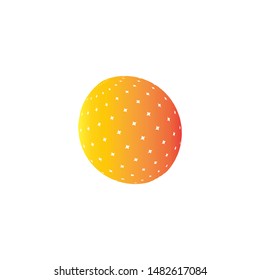 halftone 3 D GLOBE LOGO DESIGN VECTOR SYMBOL ICON 