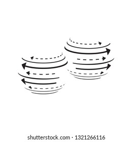 halftone 3D globe logo design vector symbol icon. dotted globe icon - Vector