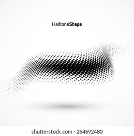 Halftone abstract background. 