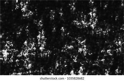 Halftone abstract background. The monochrome texture of dots of ink. Grunge pattern for printing and creating design