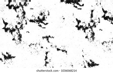 Halftone abstract background. The monochrome texture of dots of ink. Grunge pattern for printing and creating design