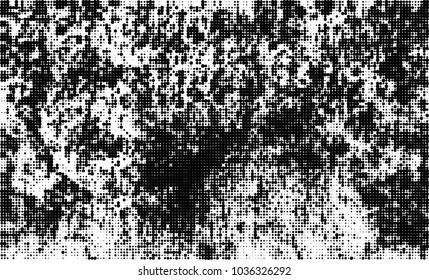 Halftone abstract background. The monochrome texture of dots of ink. Grunge pattern for printing and creating design