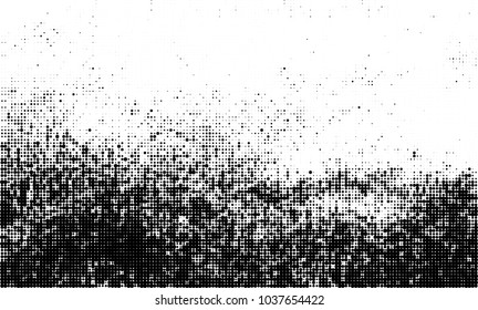 Halftone abstract background. The monochrome texture of dots of ink. Grunge pattern for printing and creating design