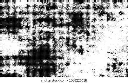 Halftone abstract background. The monochrome texture of dots of ink. Grunge pattern for printing and creating design