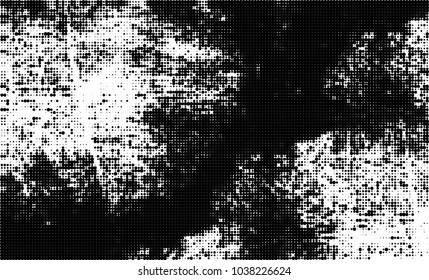 Halftone abstract background. The monochrome texture of dots of ink. Grunge pattern for printing and creating design