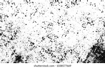 Halftone abstract background. The monochrome texture of dots of ink. Grunge pattern for printing and creating design