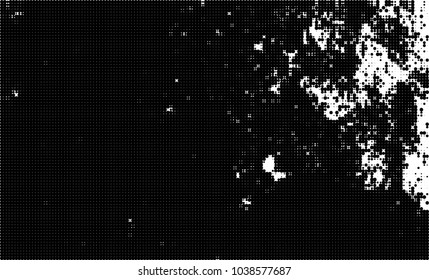 Halftone abstract background. The monochrome texture of dots of ink. Grunge pattern for printing and creating design