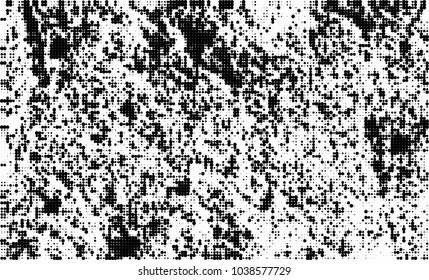 Halftone abstract background. The monochrome texture of dots of ink. Grunge pattern for printing and creating design