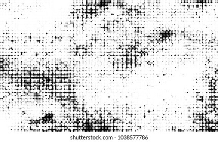 Halftone abstract background. The monochrome texture of dots of ink. Grunge pattern for printing and creating design