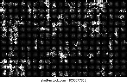Halftone abstract background. The monochrome texture of dots of ink. Grunge pattern for printing and creating design