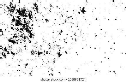 Halftone abstract background. The monochrome texture of dots of ink. Grunge pattern for printing and creating design