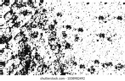 Halftone abstract background. The monochrome texture of dots of ink. Grunge pattern for printing and creating design