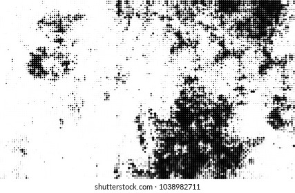 Halftone abstract background. The monochrome texture of dots of ink. Grunge pattern for printing and creating design