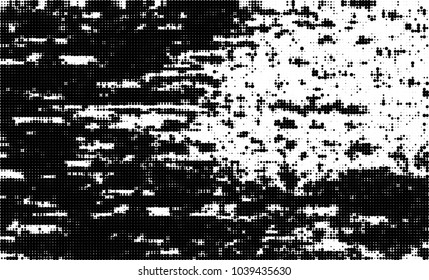 Halftone abstract background. The monochrome texture of dots of ink. Grunge pattern for printing and creating design