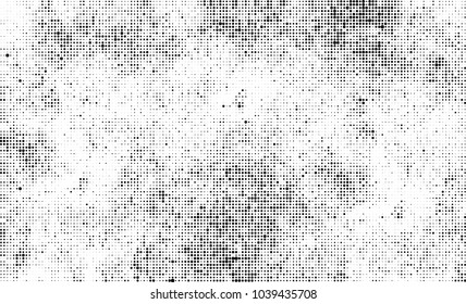 Halftone abstract background. The monochrome texture of dots of ink. Grunge pattern for printing and creating design