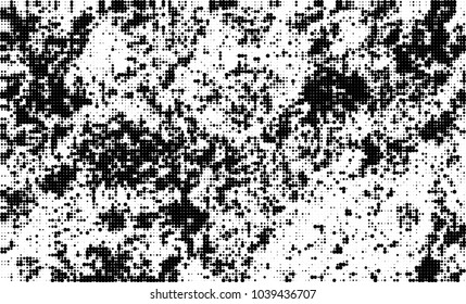 Halftone abstract background. The monochrome texture of dots of ink. Grunge pattern for printing and creating design
