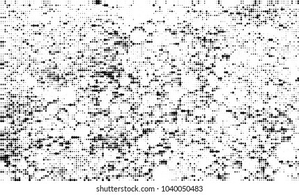 Halftone abstract background. The monochrome texture of dots of ink. Grunge pattern for printing and creating design