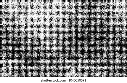 Halftone abstract background. The monochrome texture of dots of ink. Grunge pattern for printing and creating design