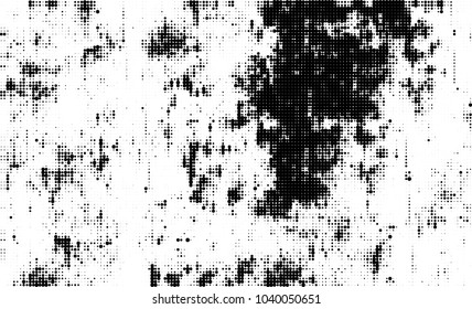 Halftone abstract background. The monochrome texture of dots of ink. Grunge pattern for printing and creating design
