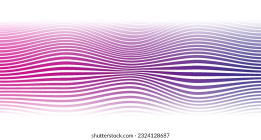 Halftone abstract background. Vector blending lines and dots.