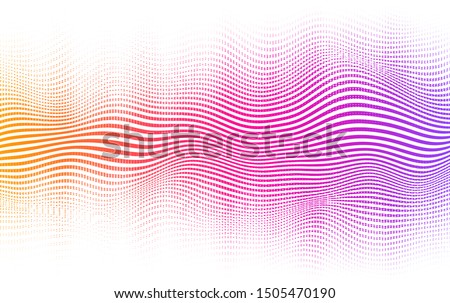 Halftone abstract background. Vector blending lines and dots.