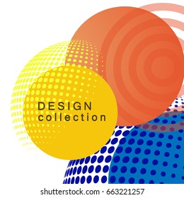 Halftone abstract background. Vector design concept.