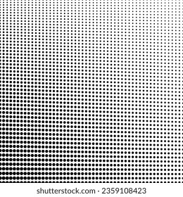 Halftone abstract background vector dot pattern gradient or noise grain pointillism. Dots gradient or dotwork pattern with stipple effect on halftone background