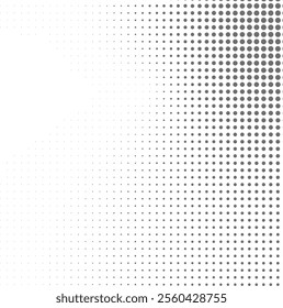 Halftone abstract background vector dot pattern gradient or noise grain pointillism Dots gradient or dotwork pattern with stipple effect on halftone background