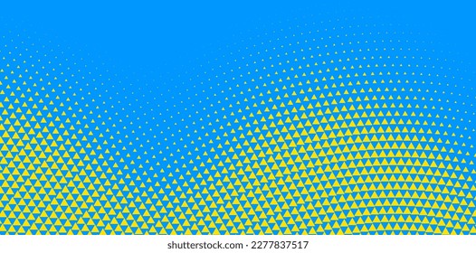 Halftone abstract background. Wavy triangular texture. Vector illustration. 