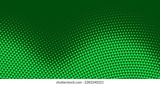 Halftone abstract background. Wavy triangular texture. Vector illustration. 