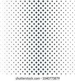 Halftone abstract black background. Flat vector cartoon illustration. Objects isolated on white background.